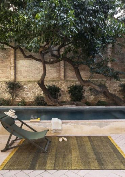 nanimarquina Tres outdoor Texture Mustard